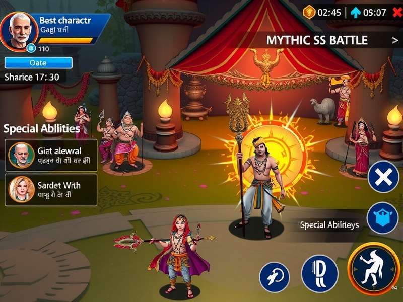 Mythic S Battle combat scene showing special abilities